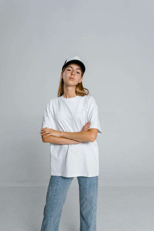 white tee